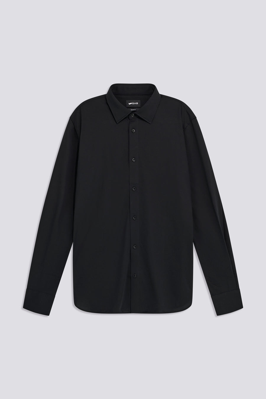 N. KIN/S 0200 - Camicia uomo slim fit nera - main image