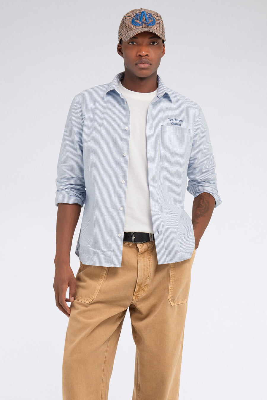 N.GHILL/R ST06 - Camicia Uomo Regular Fit con motivo a righe - main image