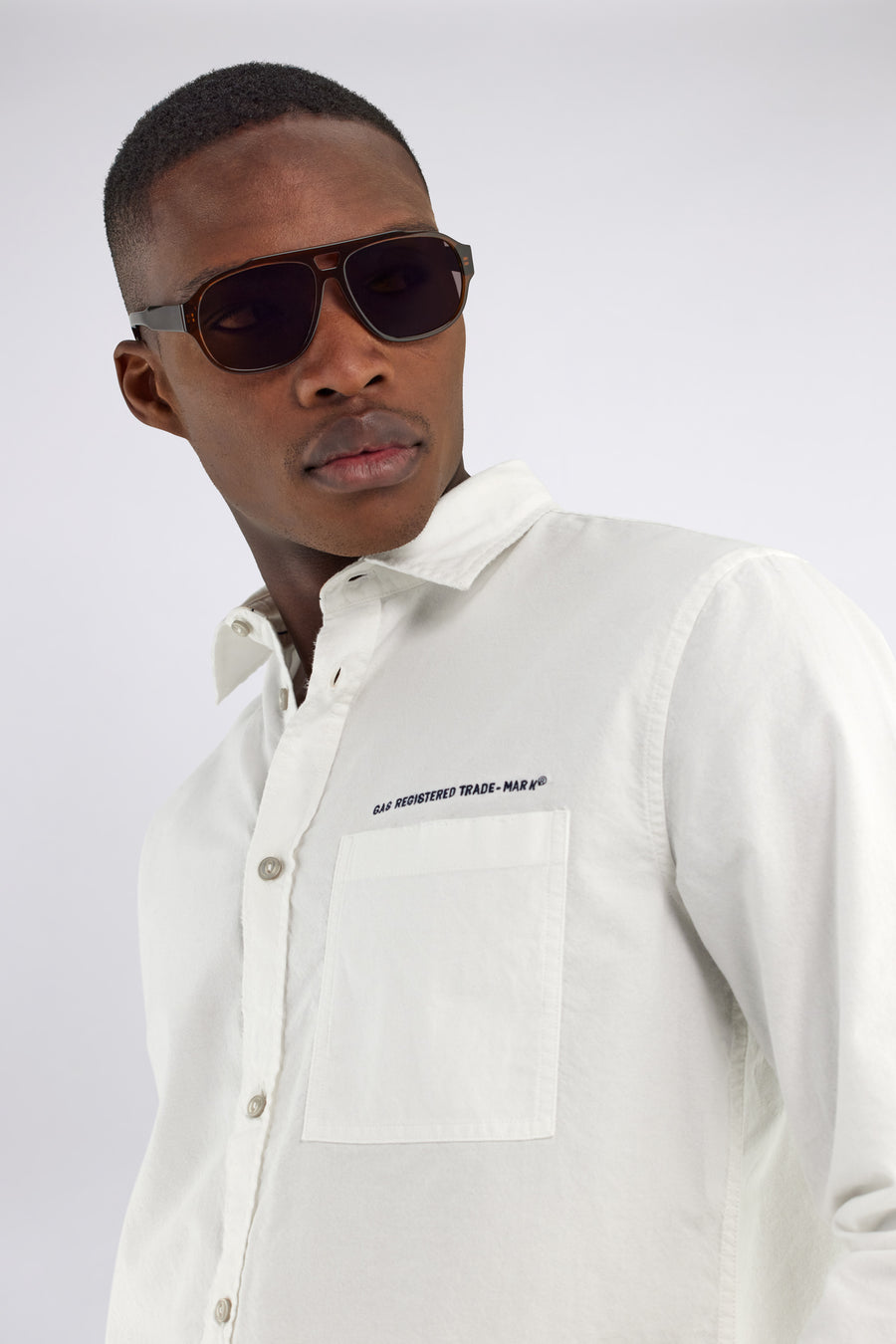 GHILL/R RAW 0001 - Camicia Uomo Regular Fit bianca - main image