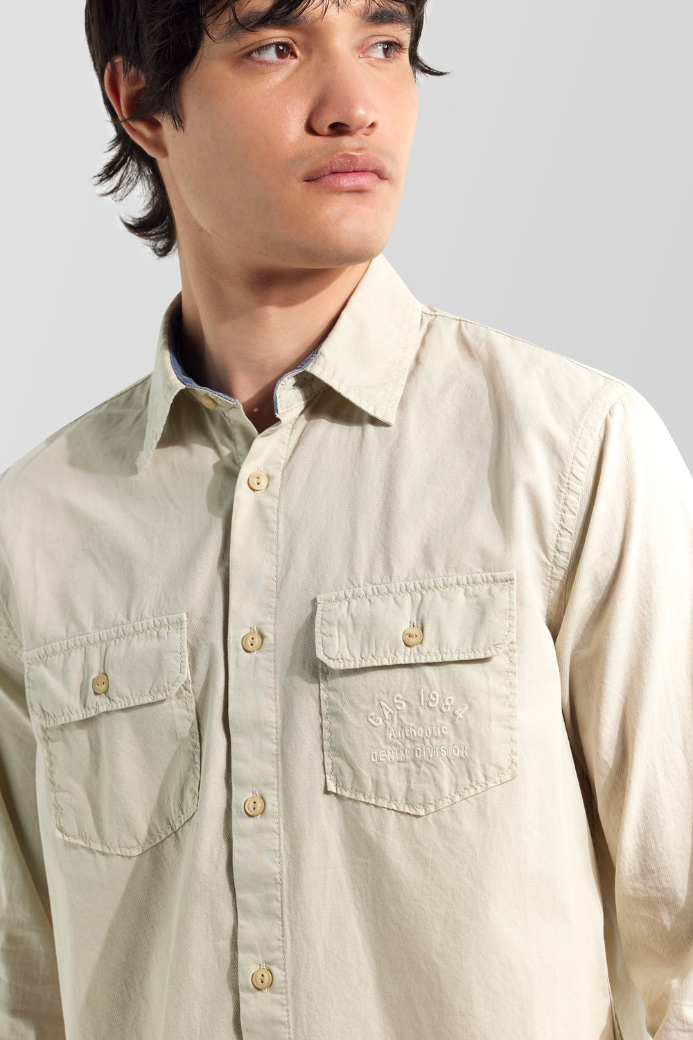 GHILL/R WK 3006 - Camicia Uomo Regular Fit bianca - secondary image