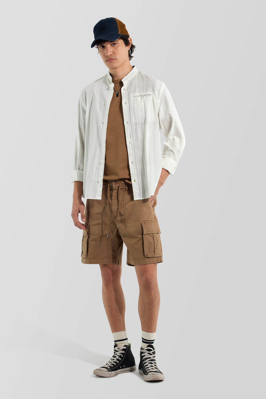 RIVIERA COR WELT 1583 - Men's white regular fit shirt - main image