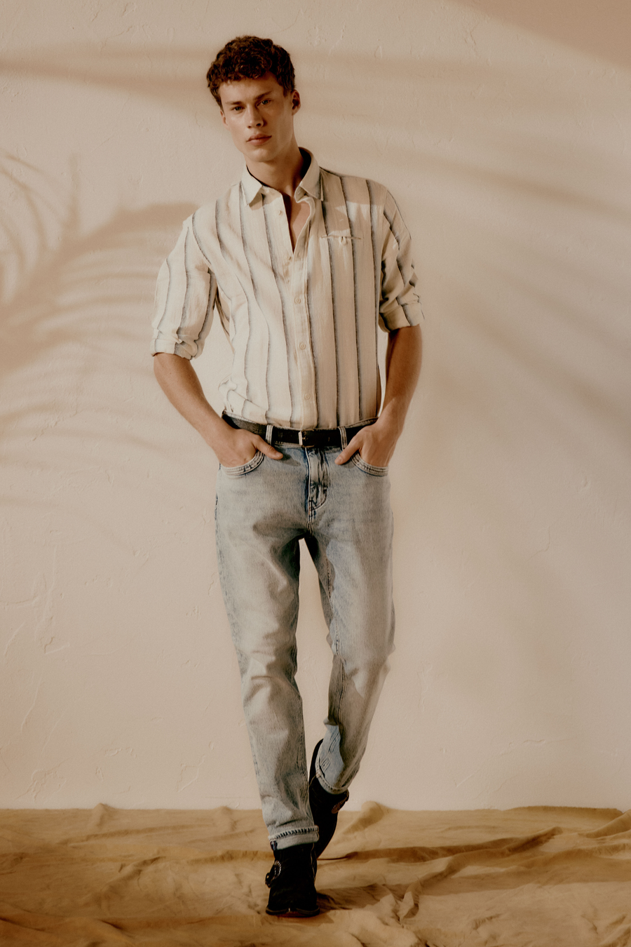 RIVIERA CF WELT 2119 - Men's regular fit striped shirt - main image