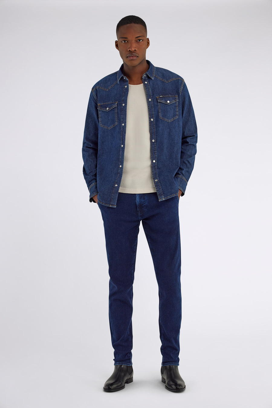 KANT NEW 65MD - Camicia in denim Uomo Slim Fit - main image