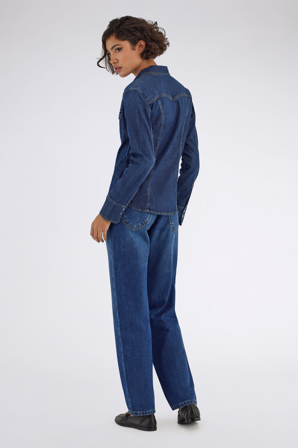 CINDY SHIRT 65MD - Camicia in denim donna slim fit - secondary image