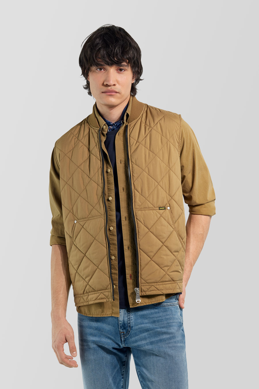 FRANK GILET PADDED 4856 - Gilet imbottito uomo Regular Fit marrone - main image