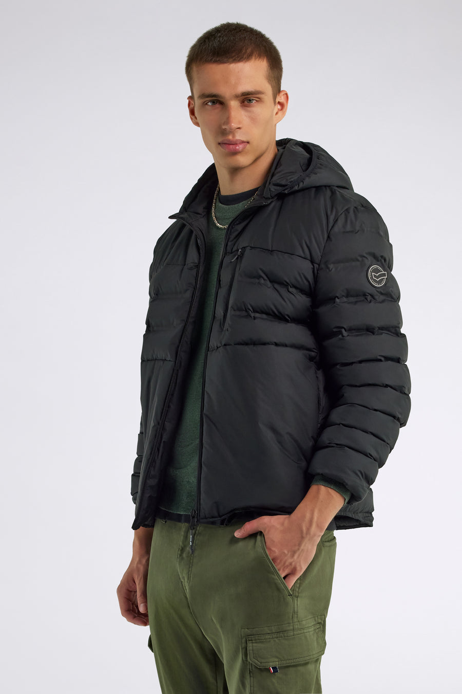 YUKI SEAMLESS 0200 - Giubbino uomo Slim Fit nero - main image