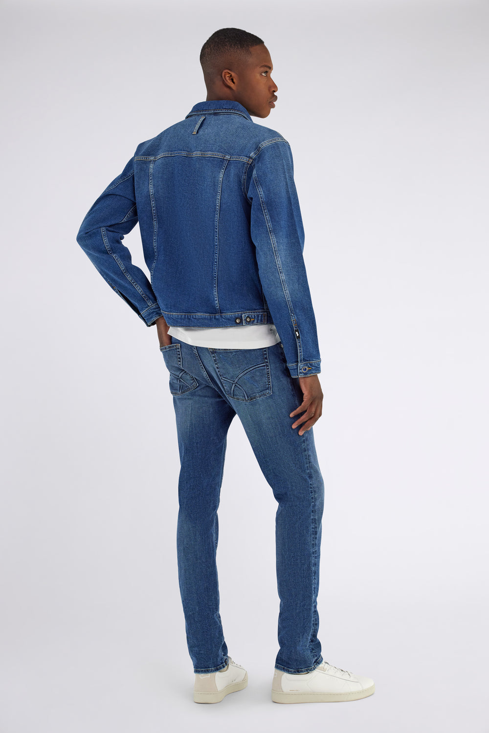 OKLAHOMA 14MM - Giubbino in denim uomo slim fit - secondary image