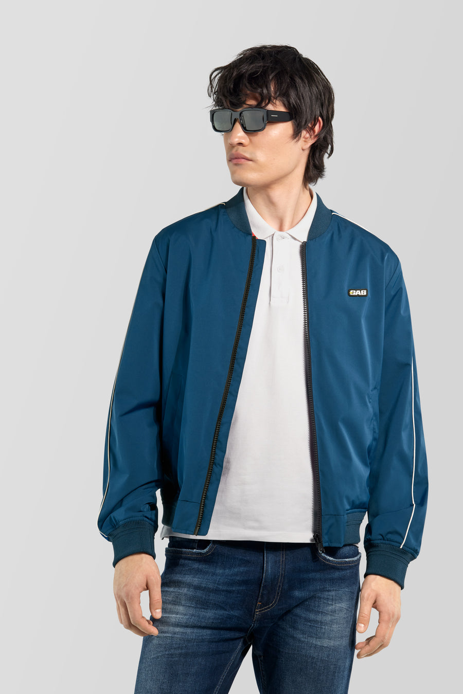 BOMBER MARK 4715 - Bomber uomo regular fit blu - main image