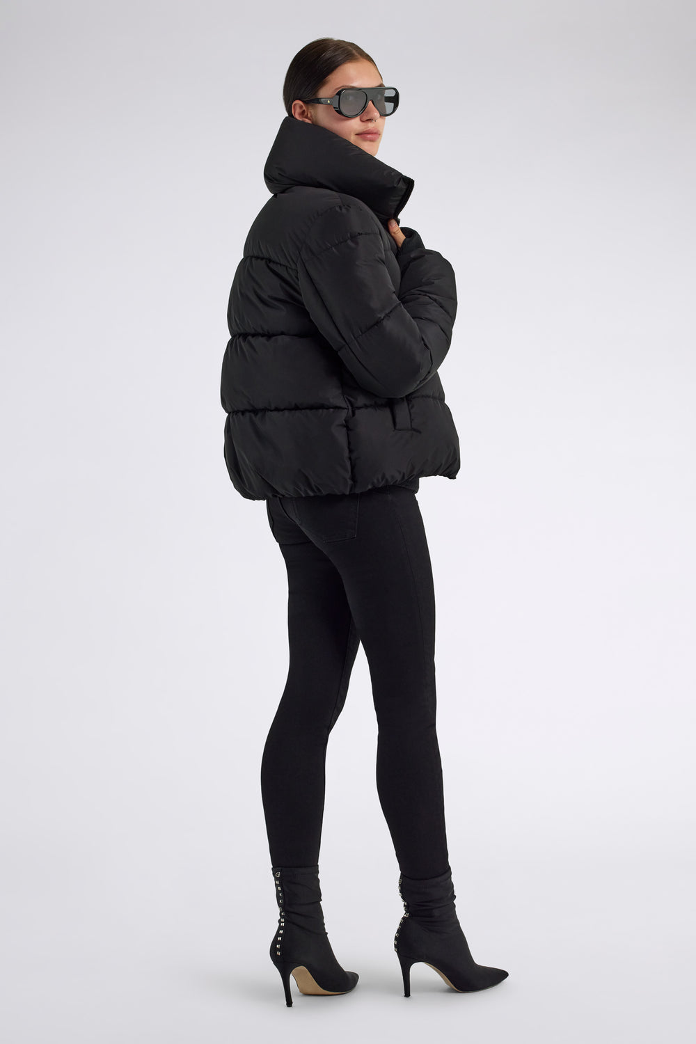 LIA PADDED JACKET 0200 - Bomber Slim Fit donna nero - secondary image
