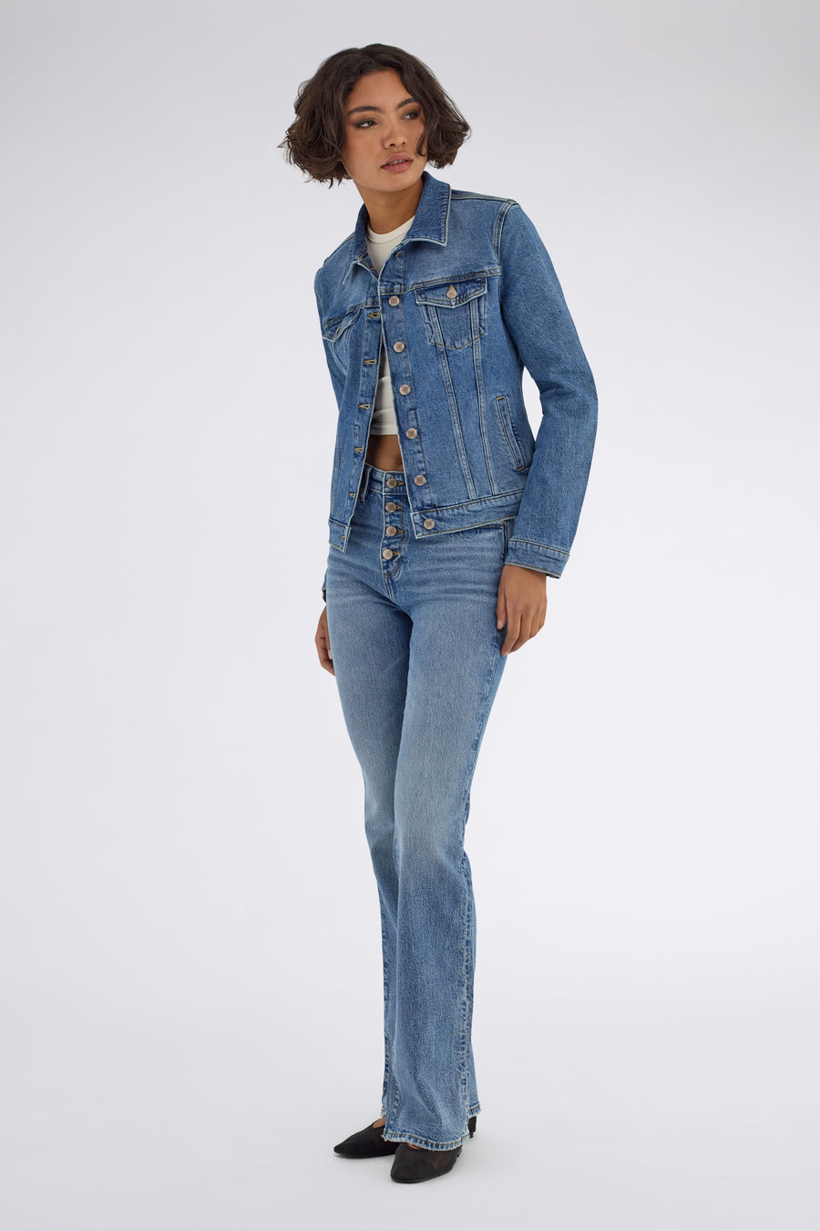WARMIN 69MM - Giubbino in denim donna slim fit - main image