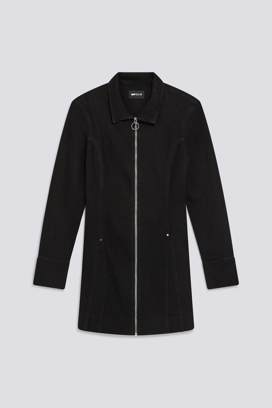 OTTAVIA DRESS 0200 - Abito in denim nero Donna regular fit - main image