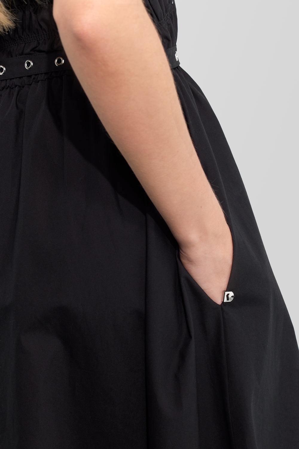 POPSY DRESS 0200 - Abito lungo donna nero - secondary image