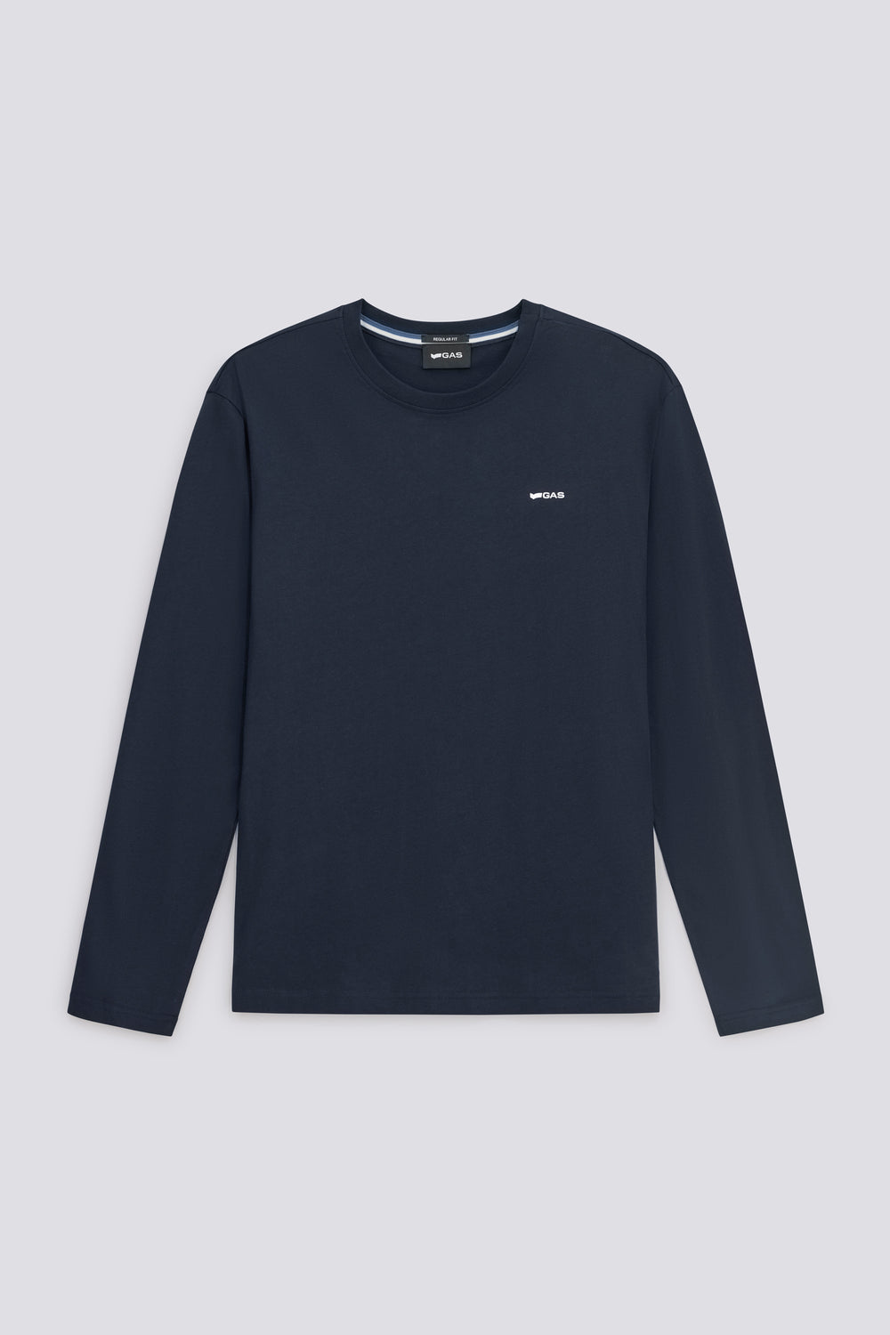 DHARIS M/L LOGO G. 4706 - Men's long sleeve regular fit T-shirt blue - secondary image