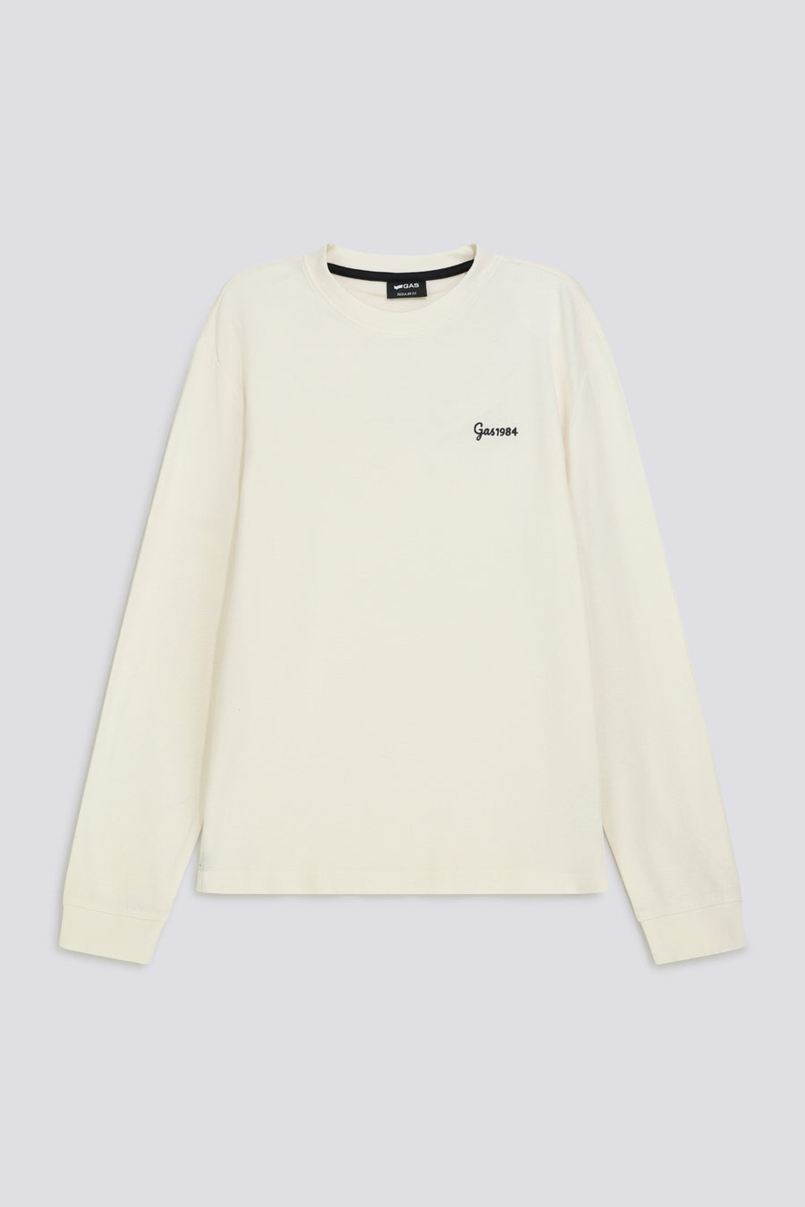 DHARIS M/L EMBR. 1029 - T-shirt Manica Lunga Uomo Regular Fit bianca - main image