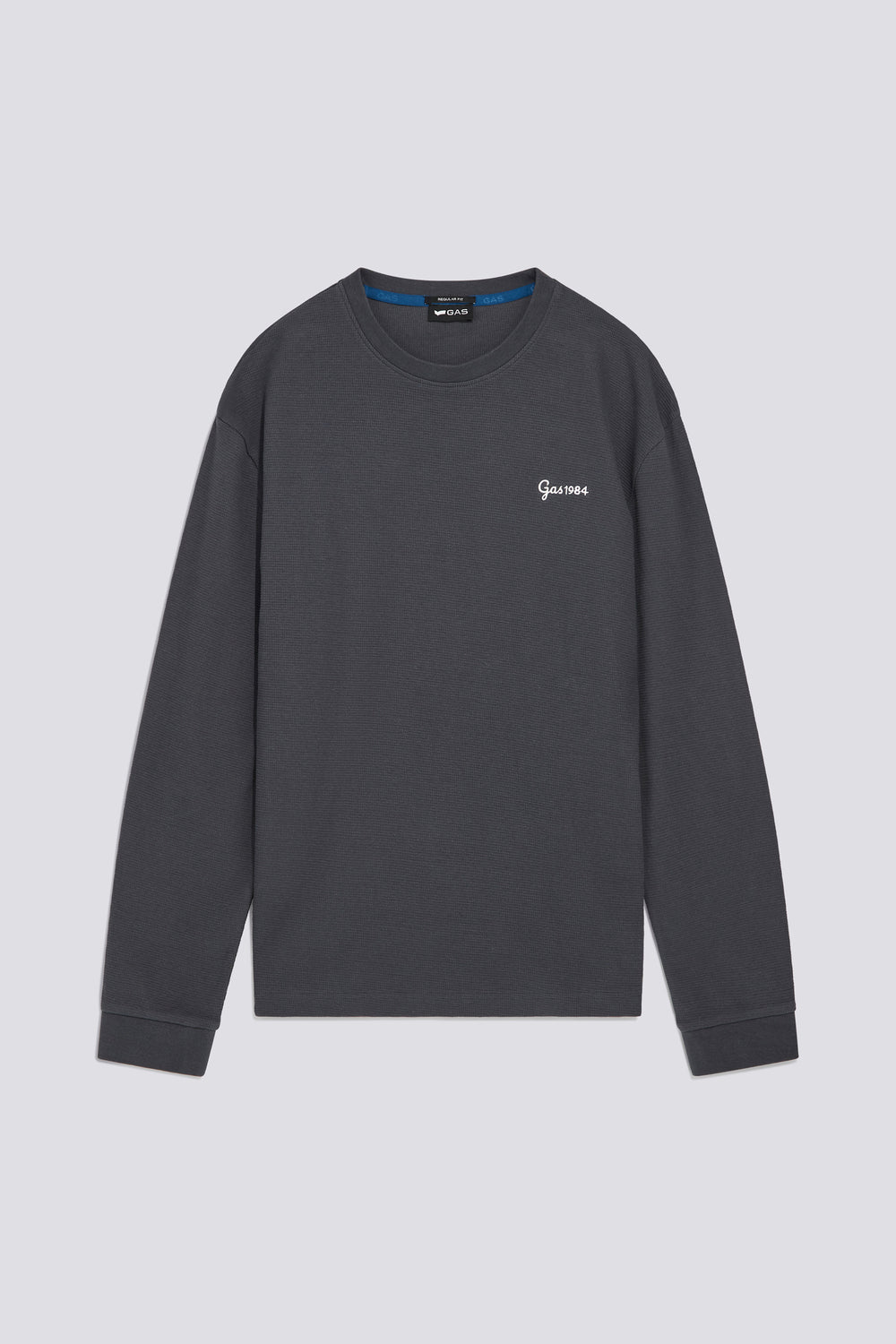 DHARIS M/L EMBR. 3920 - T-shirt Manica Lunga Uomo Regular Fit grigia - secondary image