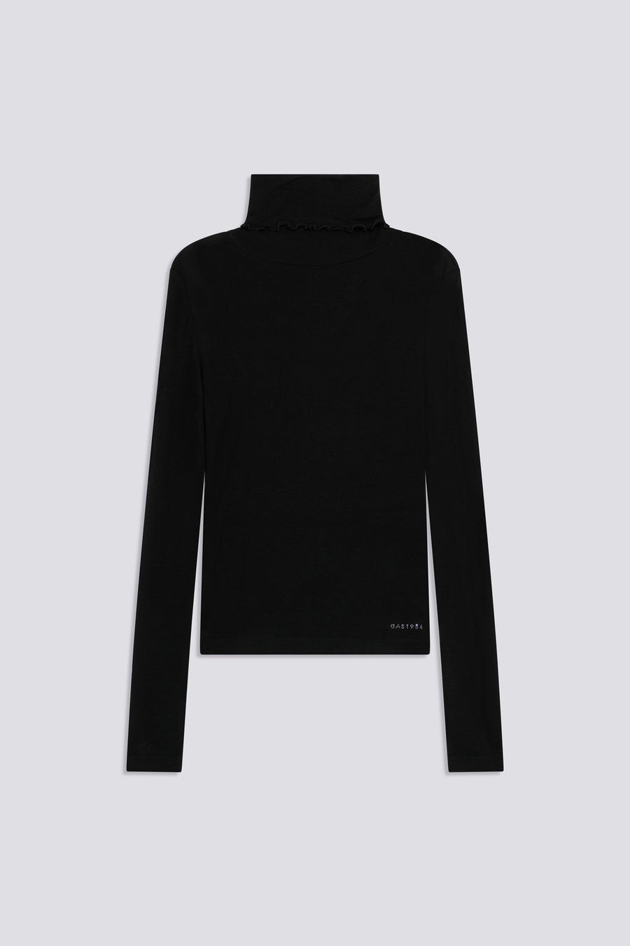 HANIKE NECK M/L"GAS" 0200 - Women's Long Sleeve Slim Fit Black T-Shirt - main image