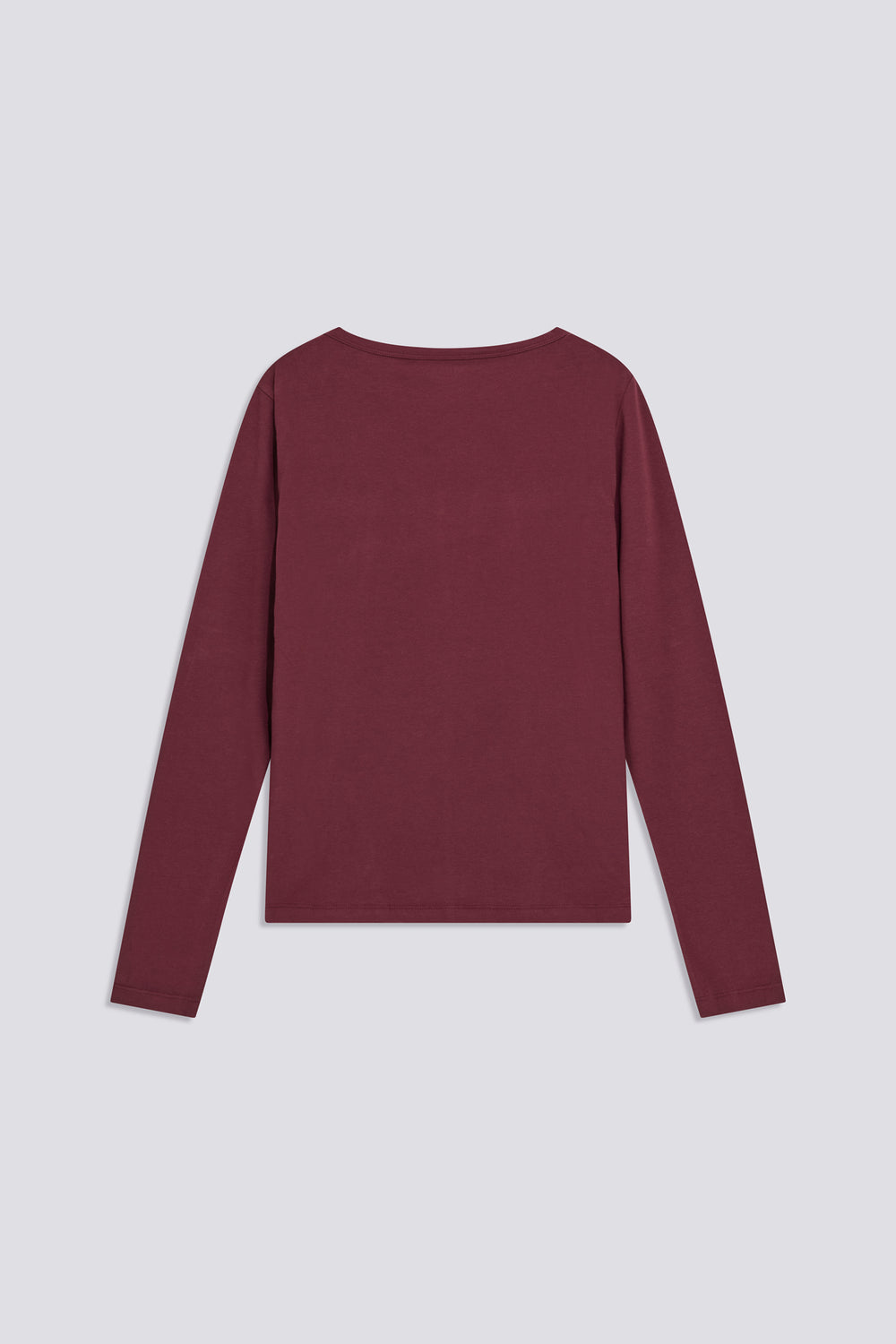 HANIKE BOAT NK"GAS" 2898 - Women's Long Sleeve Slim Fit T-Shirt in Burgundy Red - secondary image