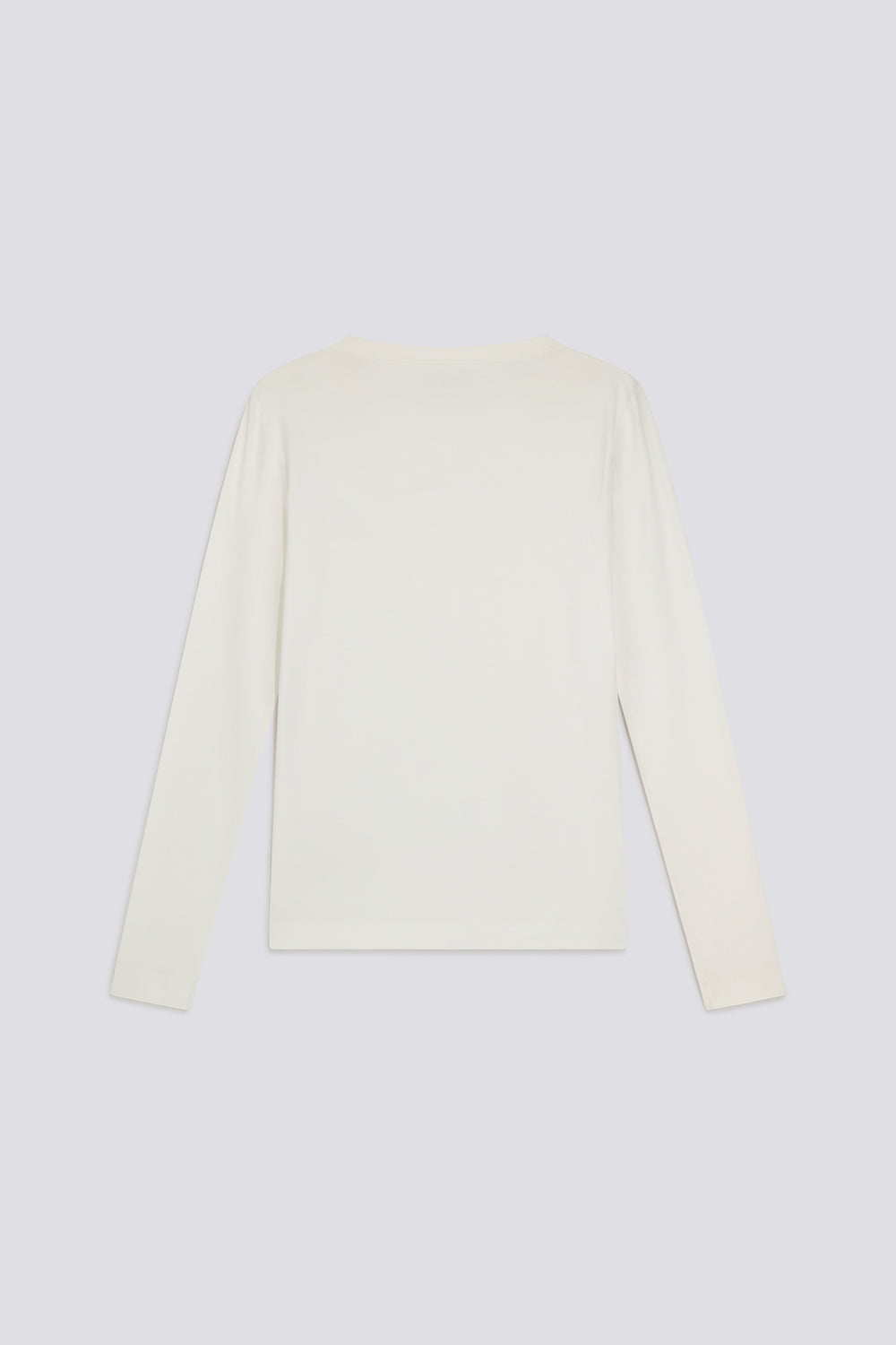 HANIS M/L GAS 0001 - T-shirt donna a manica lunga slim fit bianca - secondary image