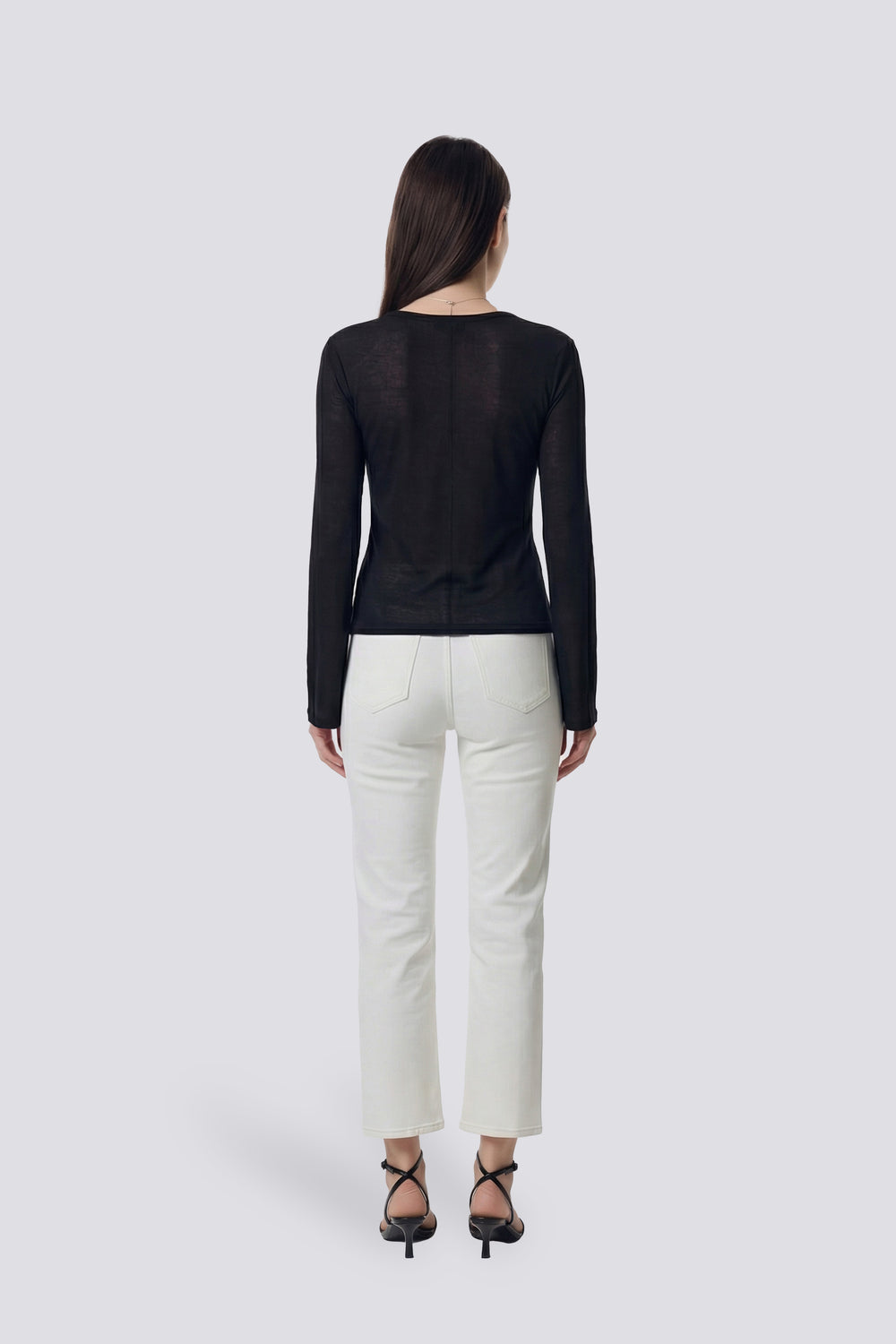 TILLYS M/L S.GAS 0200 - Women's Black Long Sleeve Slim Fit T-shirt - secondary image