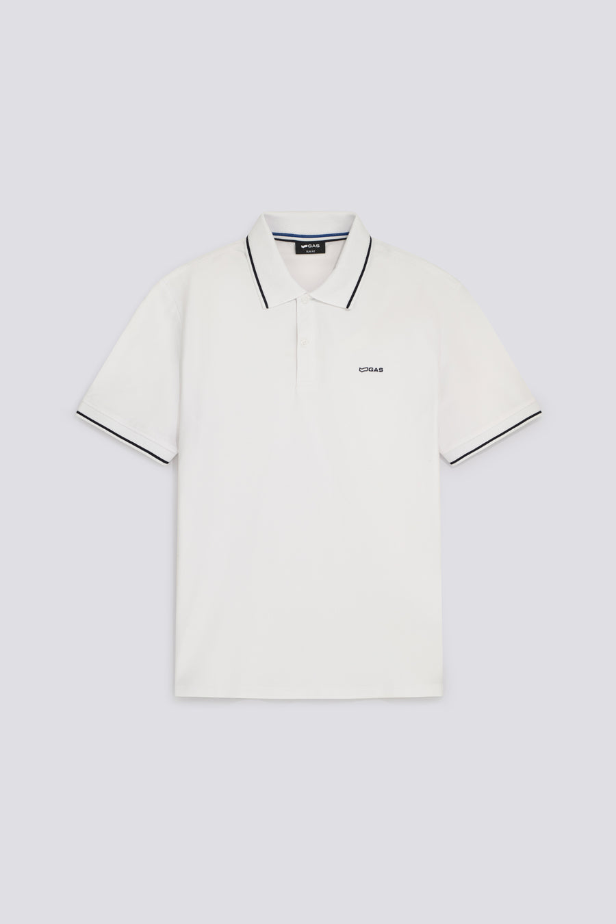 RALPH/S STRIP. 0001 - Men's white slim fit polo - main image