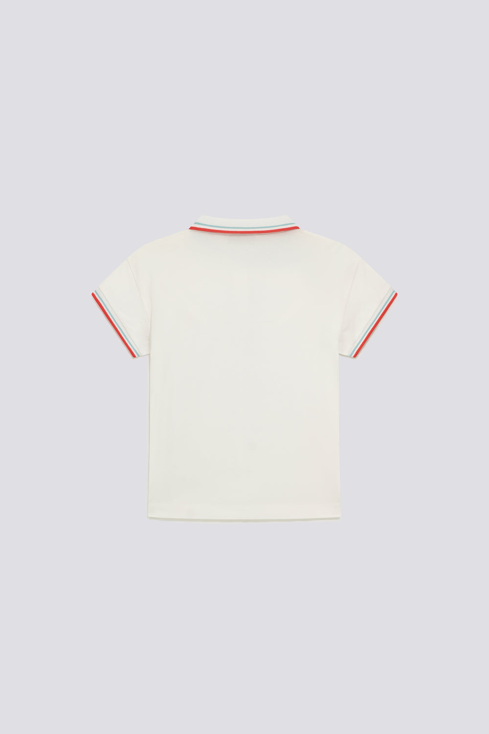 RAFFY M/C STRIPES 0001 - Polo donna slim fit bianca - secondary image