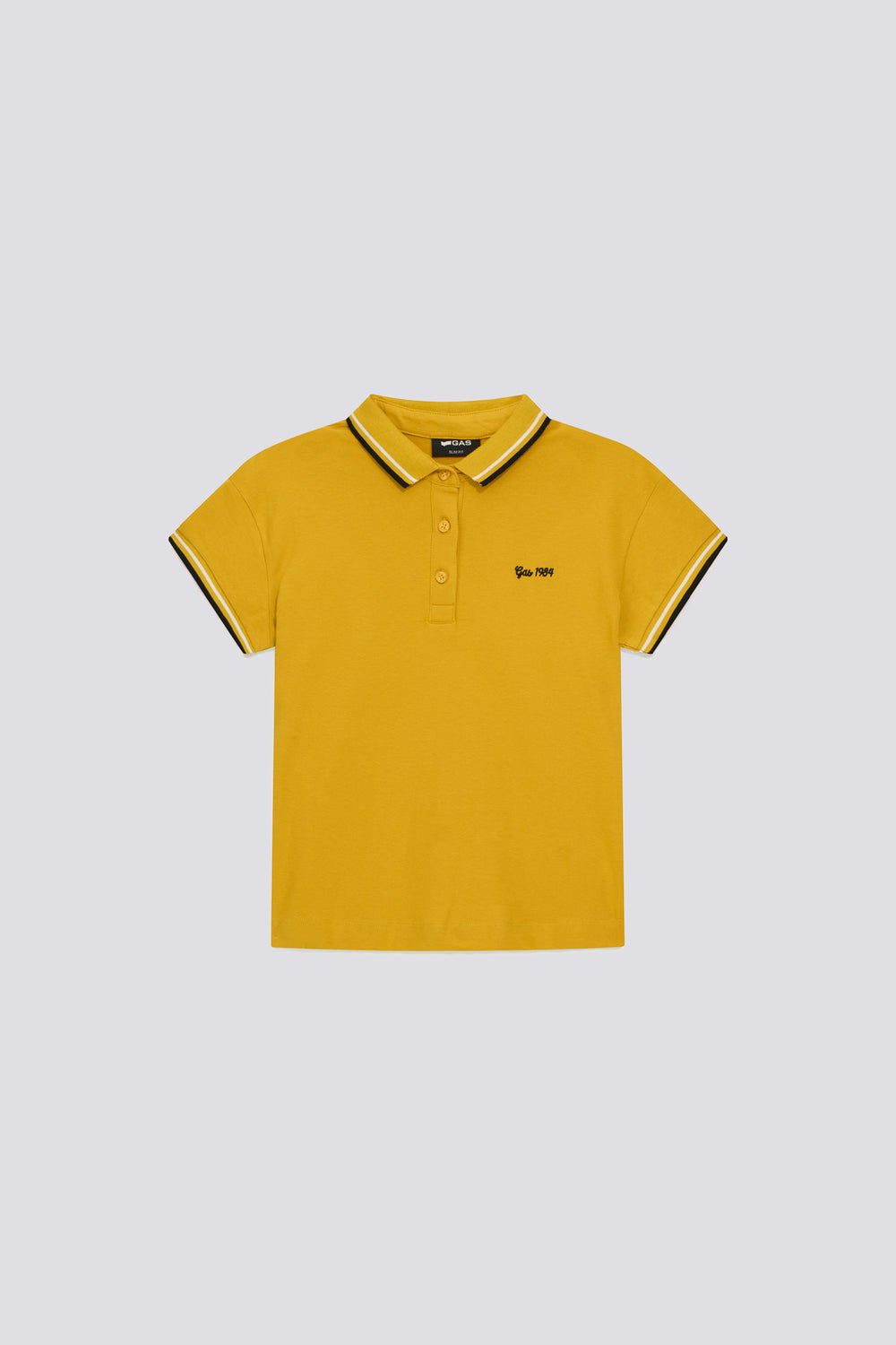 RAFFY M/C STRIPES 1473 - Polo donna slim fit gialla - secondary image