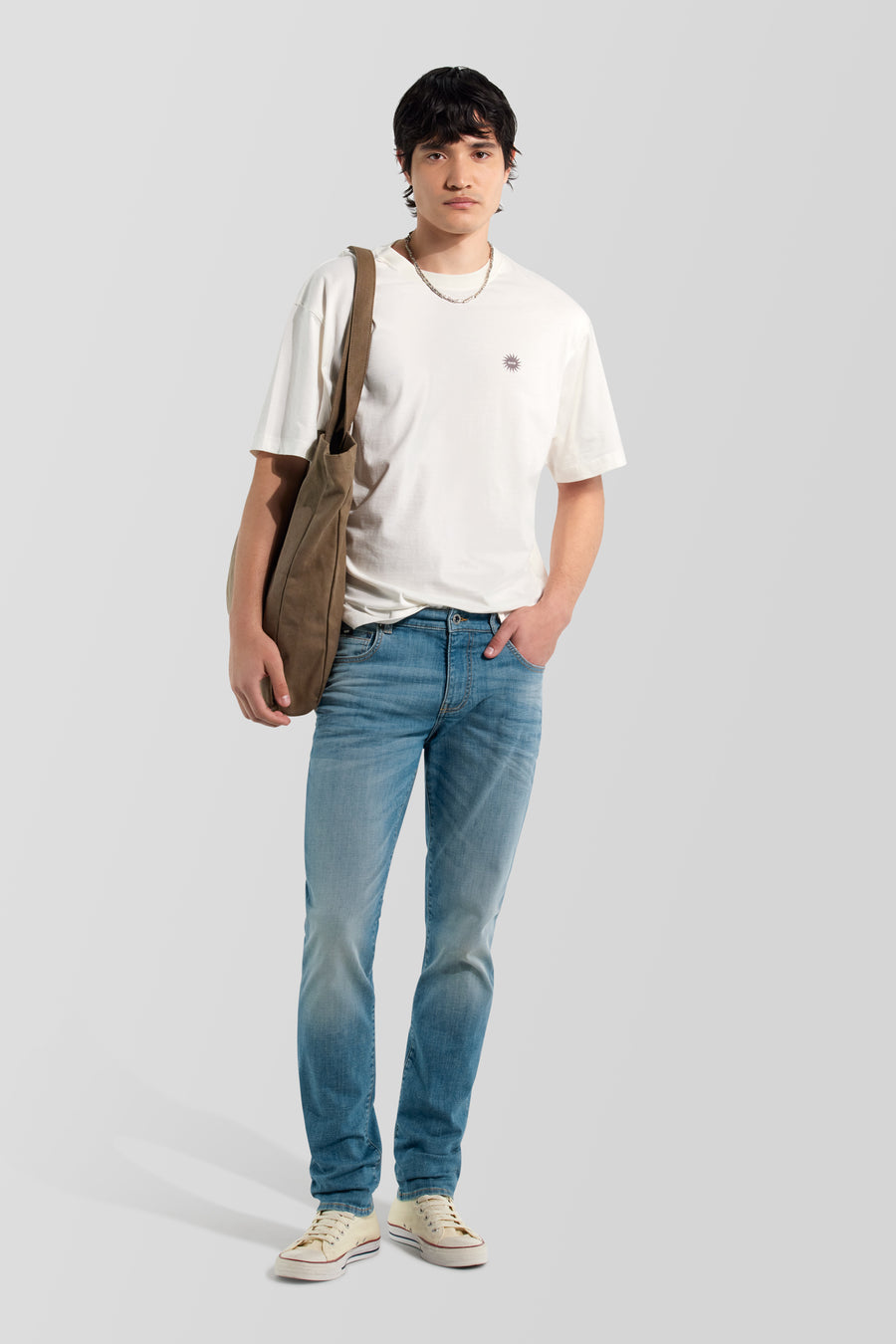 ALBERT SIMPLE REV 25MM - Jeans uomo slim fit - main image