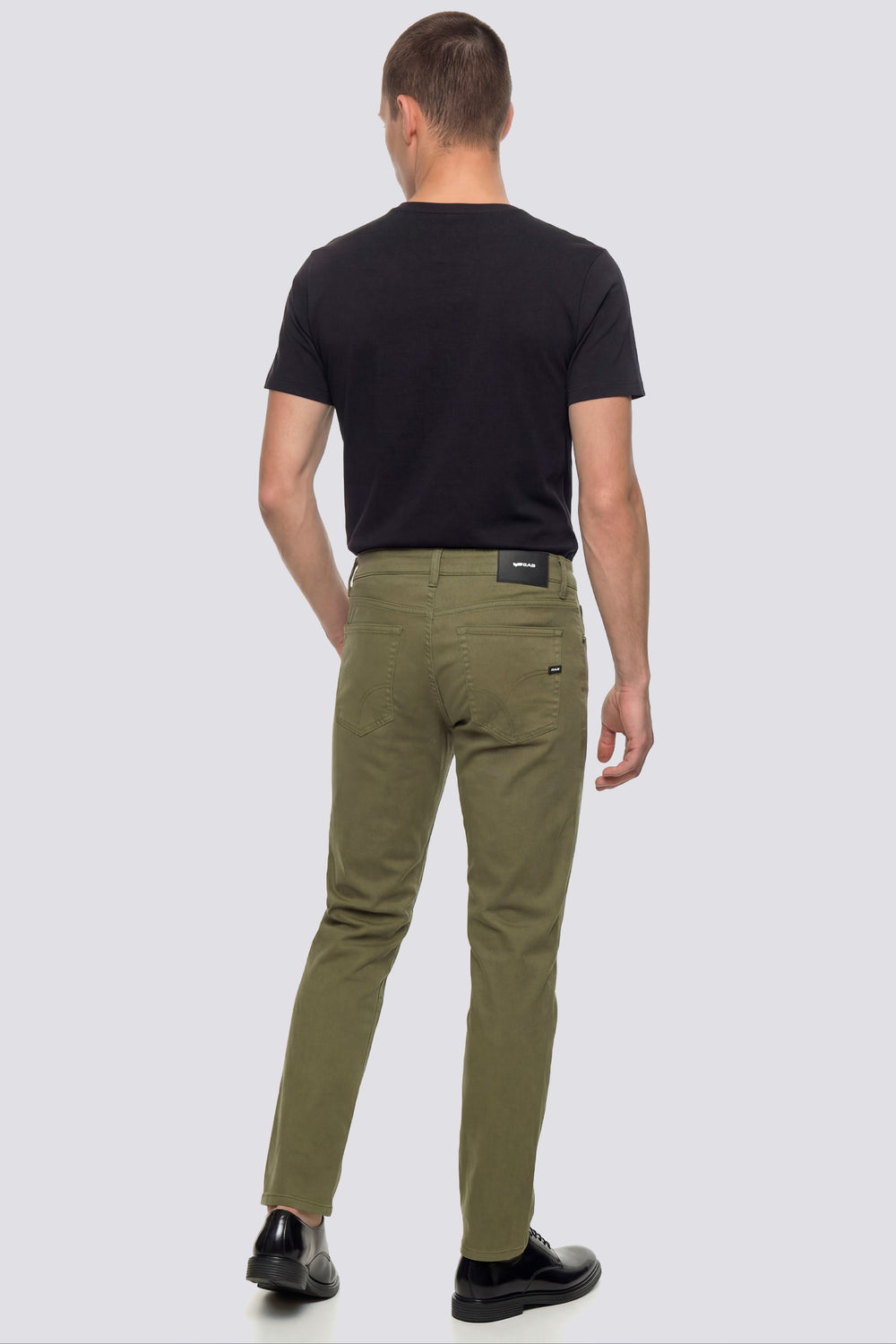 ALBERT SIMPLE REV 3649 - Pantaloni uomo slim fit verdi - secondary image