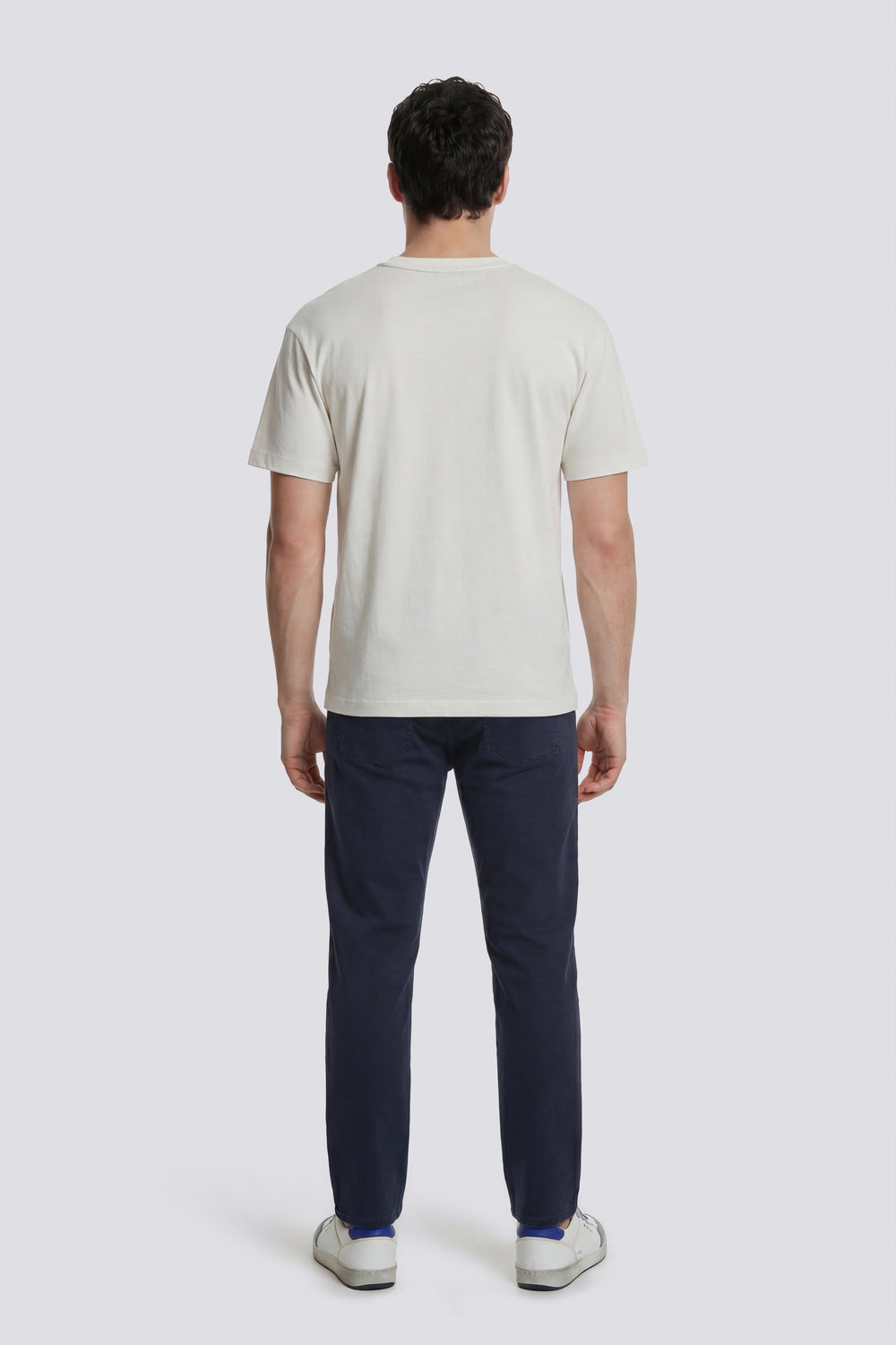 ALBERT SIMPLE REV 4706 - Men's blue slim fit pants - secondary image