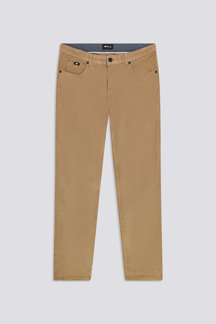 ALBERT SIMPLE REV 4846 - Men's Slim Fit Velvet Pants in Beige - main image