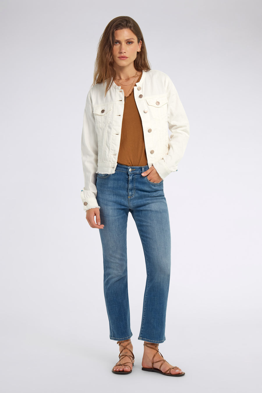 STAR CROP FLARE 68MM - Jeans donna skinny fit - main image