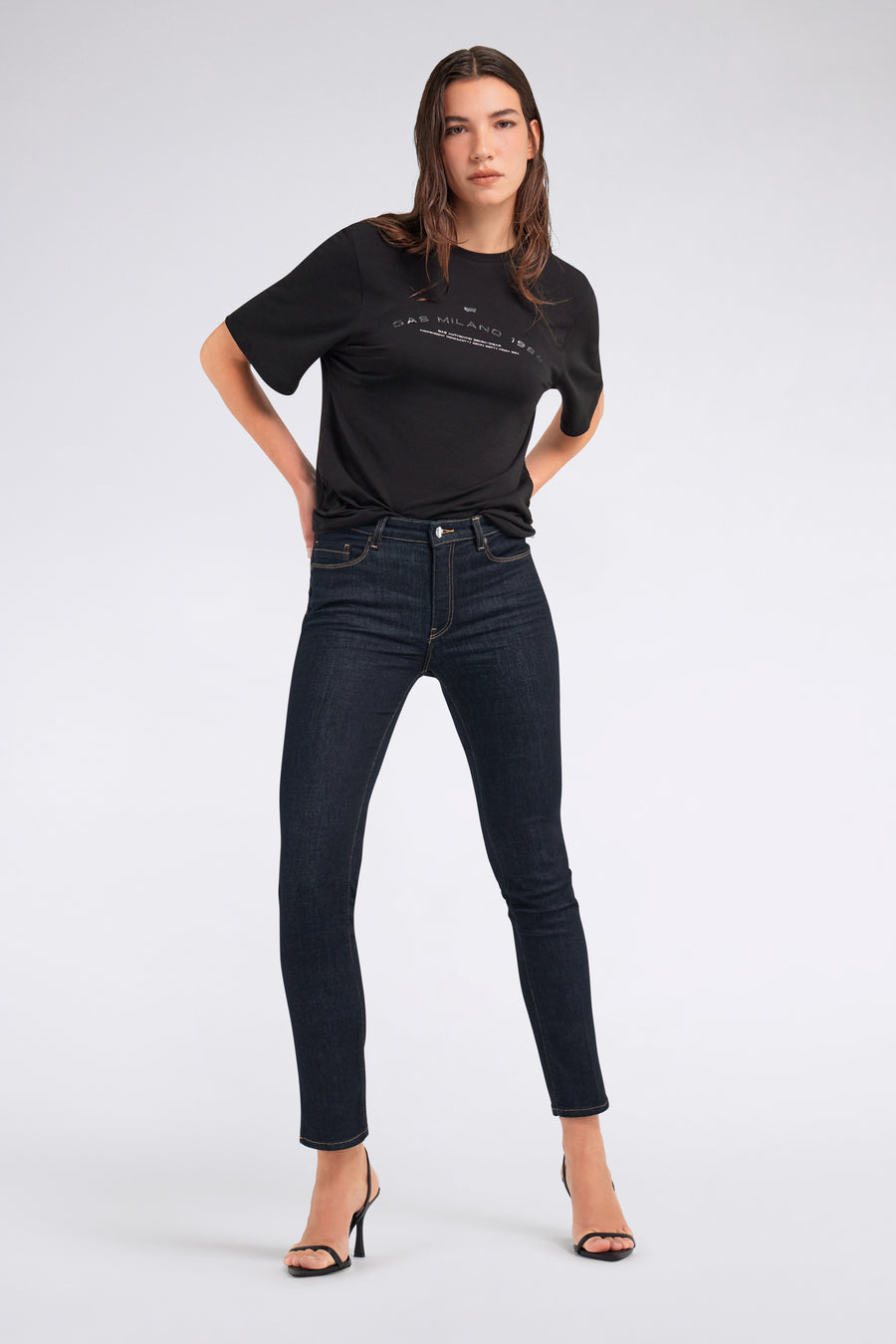 BRITTY UP Z CROP SPL 01RO - Jeans donna slim fit - main image