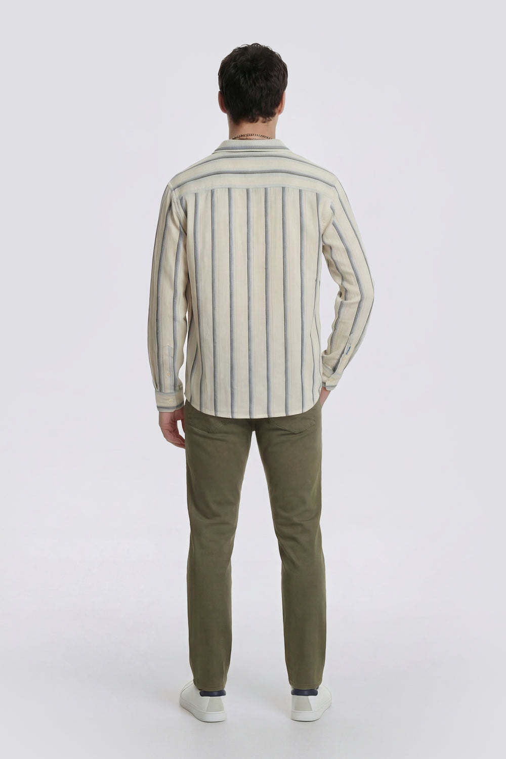 ALEX CHINO 3649 - Slim fit green chino pants - secondary image