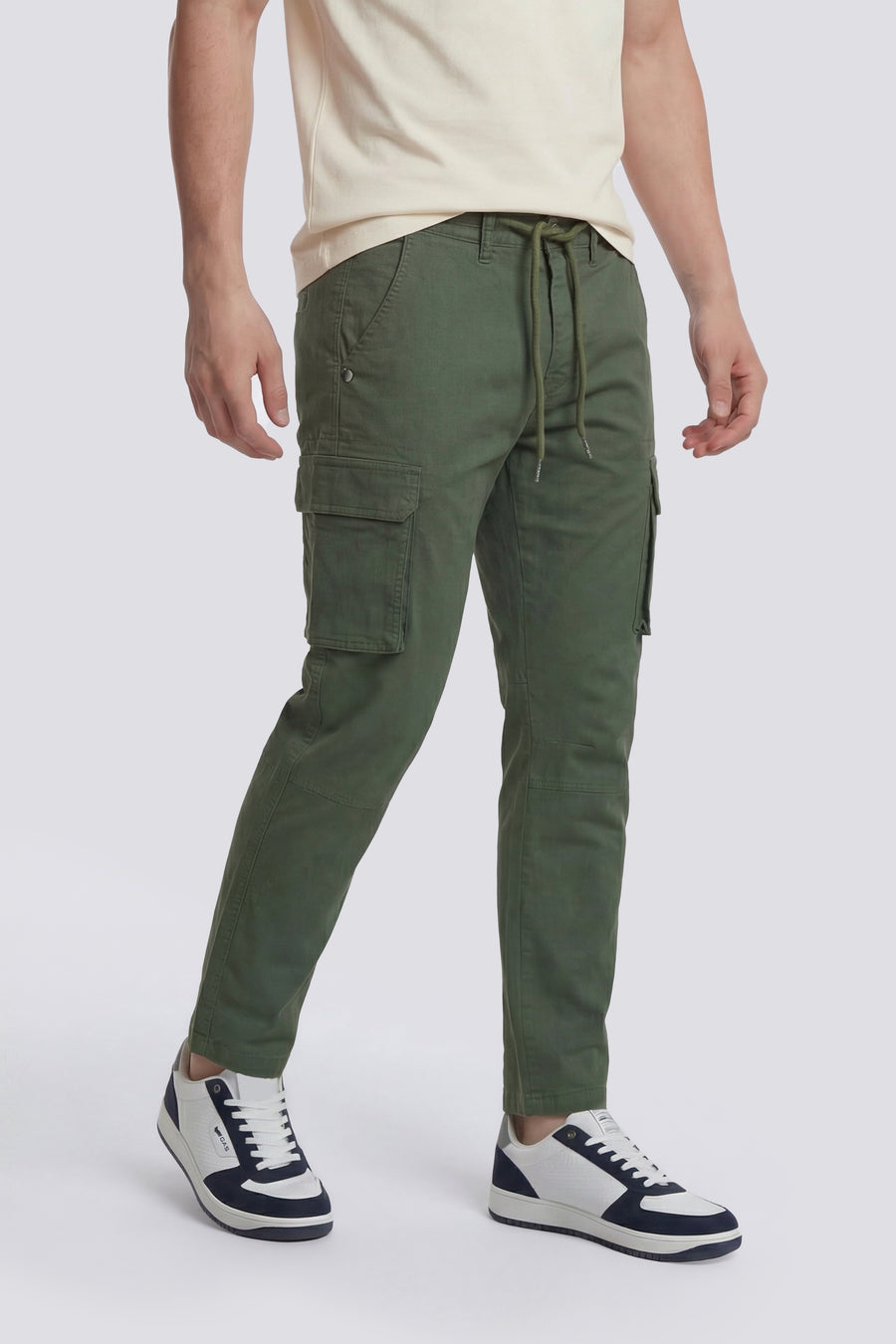 BOB GYM 2.0 EASY 3674 - Férfi slim fit cargo nadrág zöld - main image