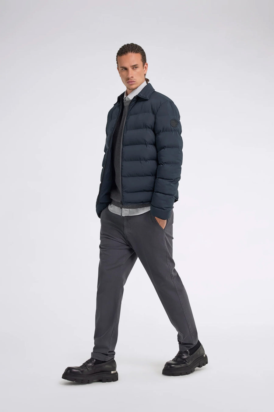 SADECK REV 3920 - Pantaloni chino uomo Slim Fit grigio - main image