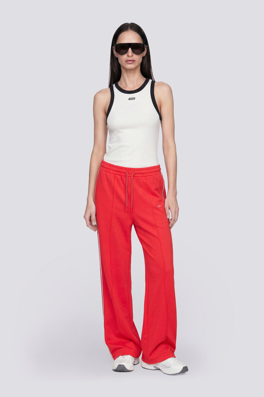 TENNY PANT 1393 - Pantaloni donna regular fit rossi - main image