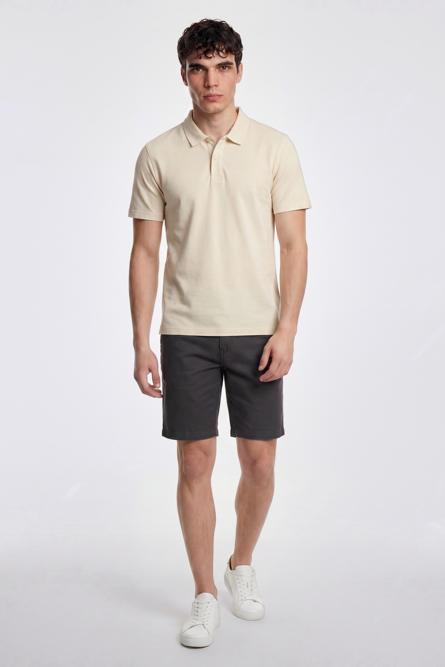 SADECK SH REV 3929 - Men's slim fit dark gray shorts - main image