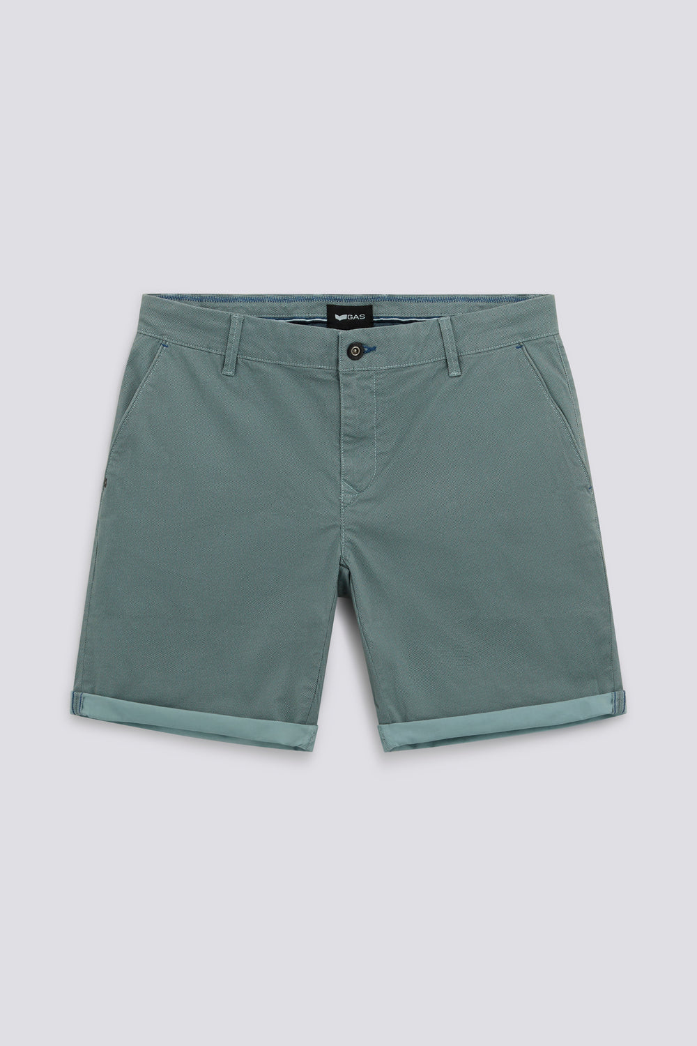 SADECK SH REV 4702 - Men's slim fit light blue shorts - secondary image