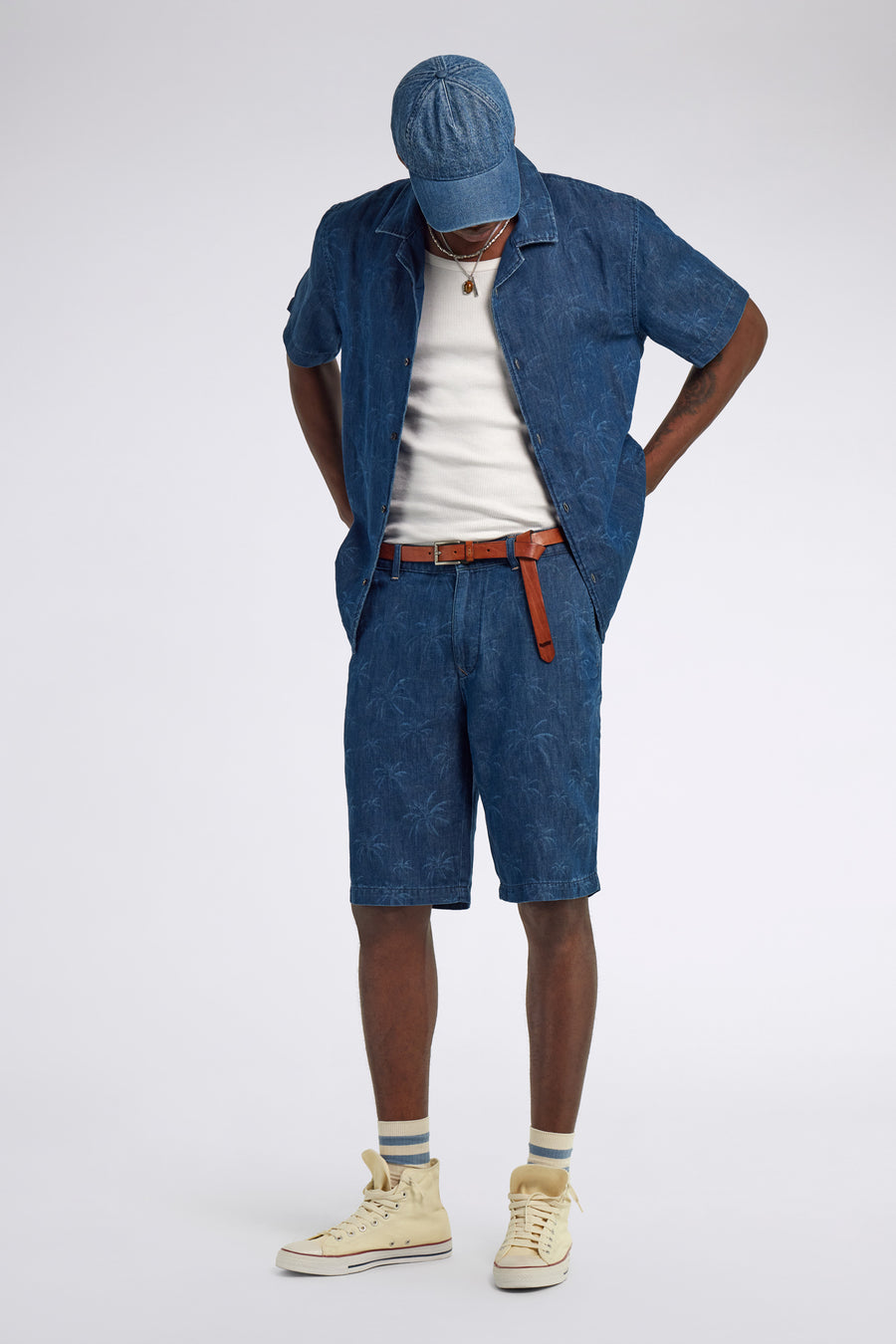 DUKE CHINO SHORT 85MD - Men's tapered fit shorts - main image