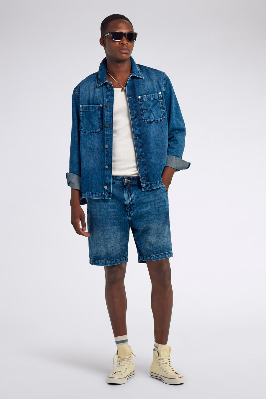 ENDRI CHINO WK SH 04MM - Men's regular fit chino shorts - main image