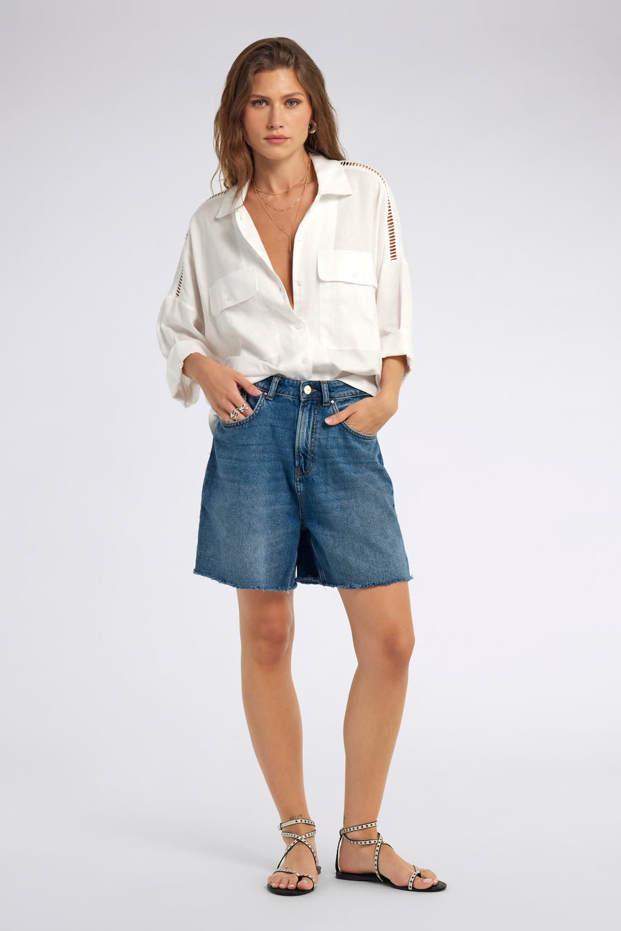 LUCY SHORT 68MD - Női regular fit short - main image