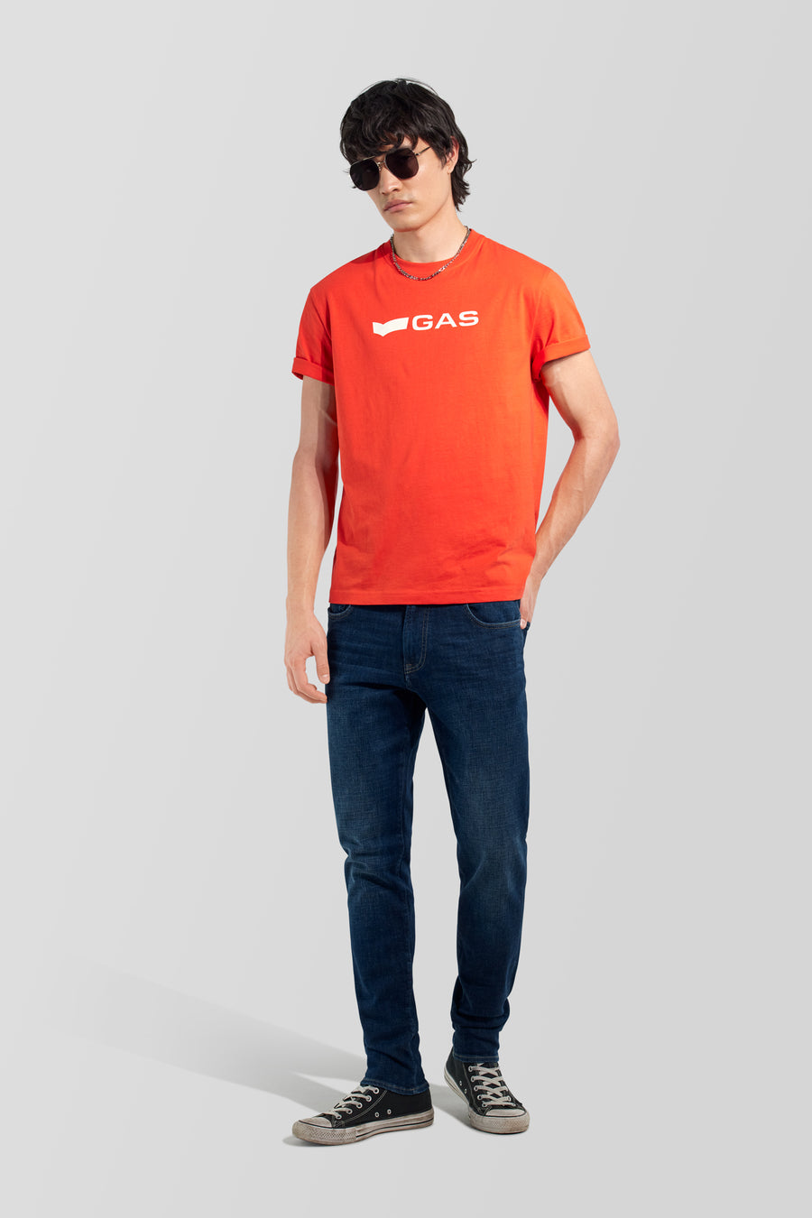 DHARIS LOGO G. 1393 - T-shirt uomo regular fit rossa - main image