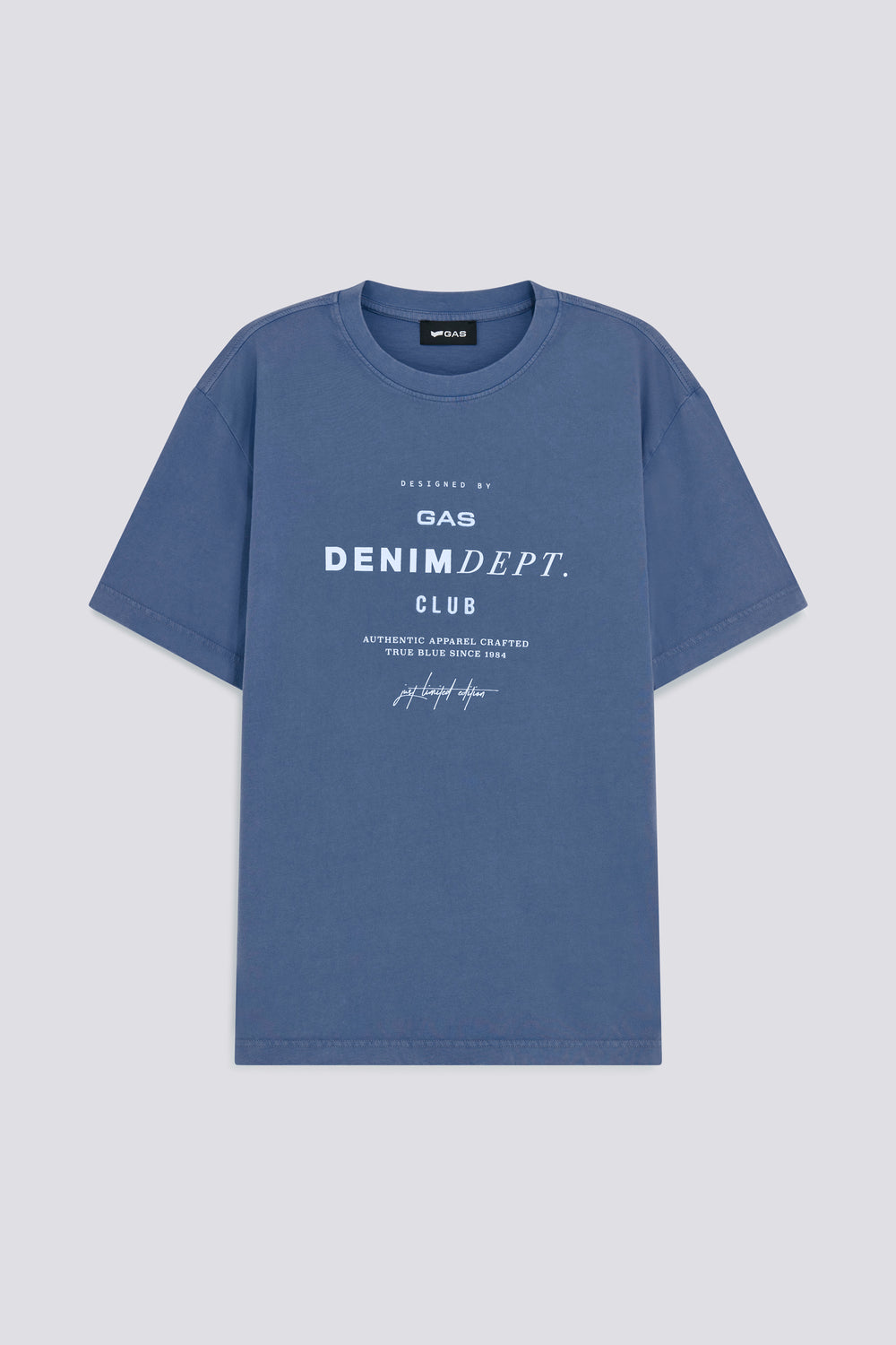 DHARIS "DENIM DEPT" 4709 - T-shirt homme regular fit bleu ciel - secondary image