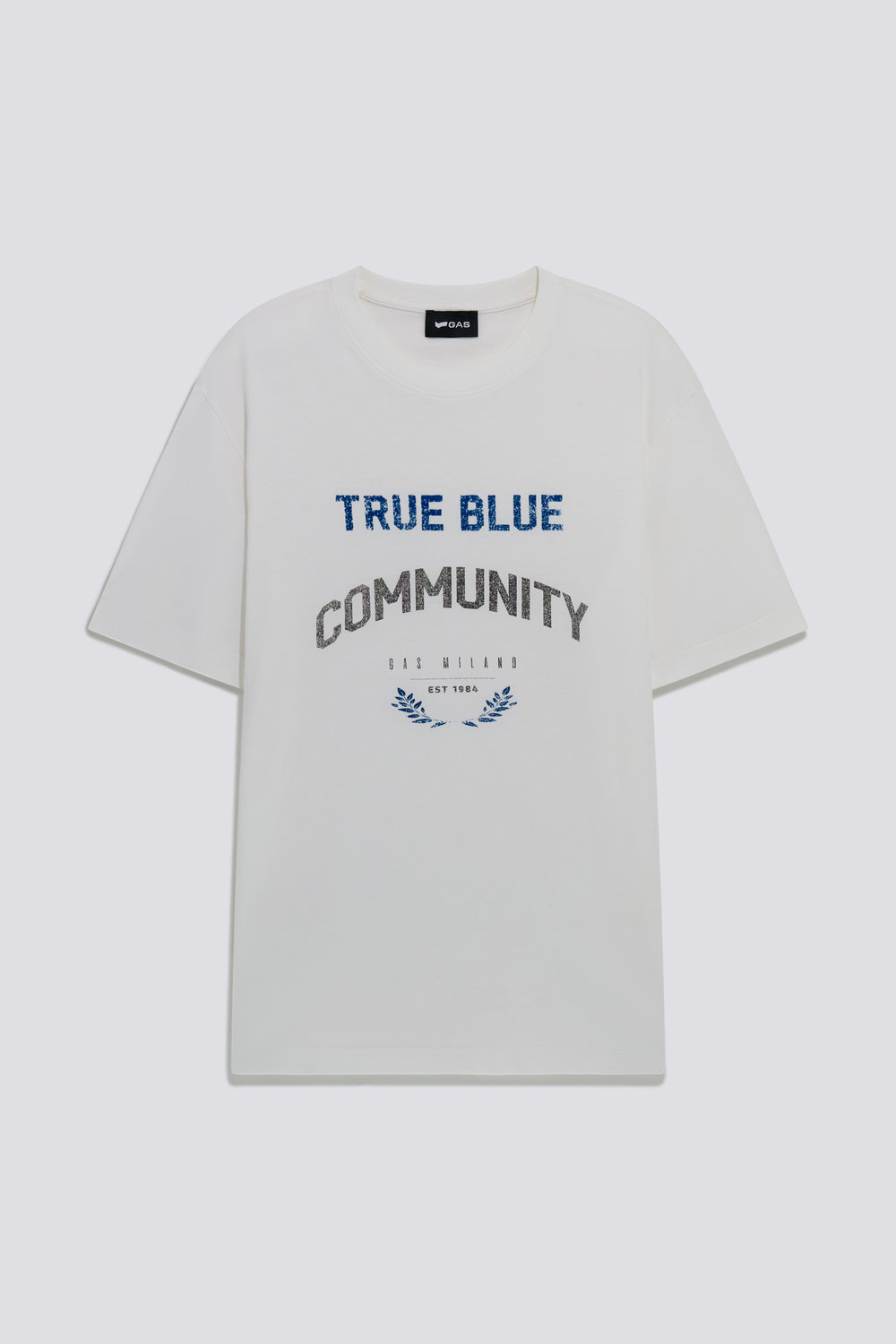 DHARIS "TRUE BLUE" 1029 - T-Shirt uomo Regular Fit bianca - secondary image