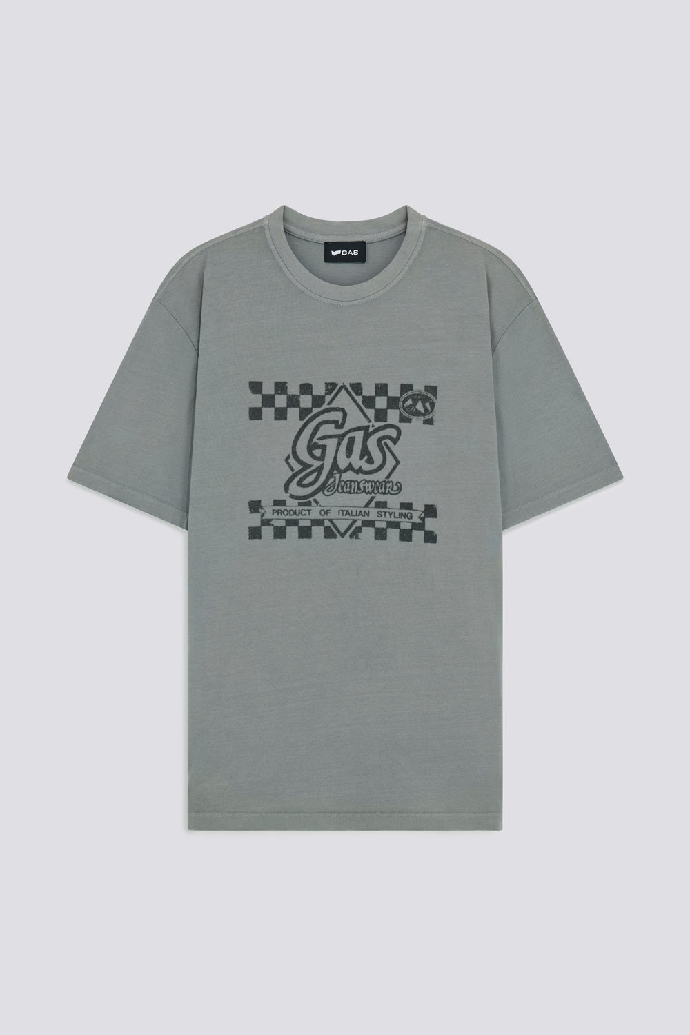 DHARIS"ITAL.STYLING" 3924 - T-shirt uomo regular fit grigia - secondary image