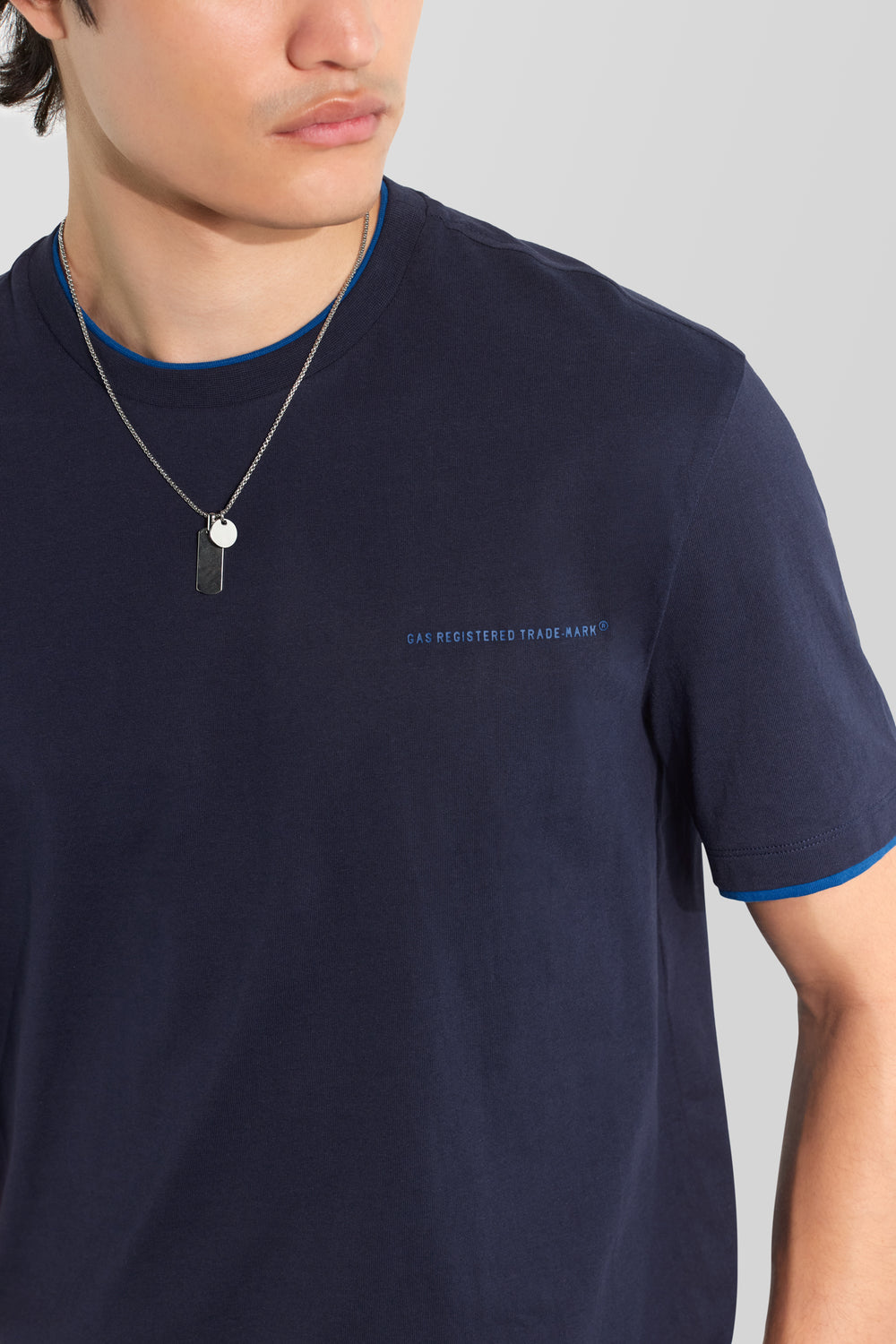 DHARIS M/C EDGE 4706 - T-shirt uomo regular fit blu - secondary image