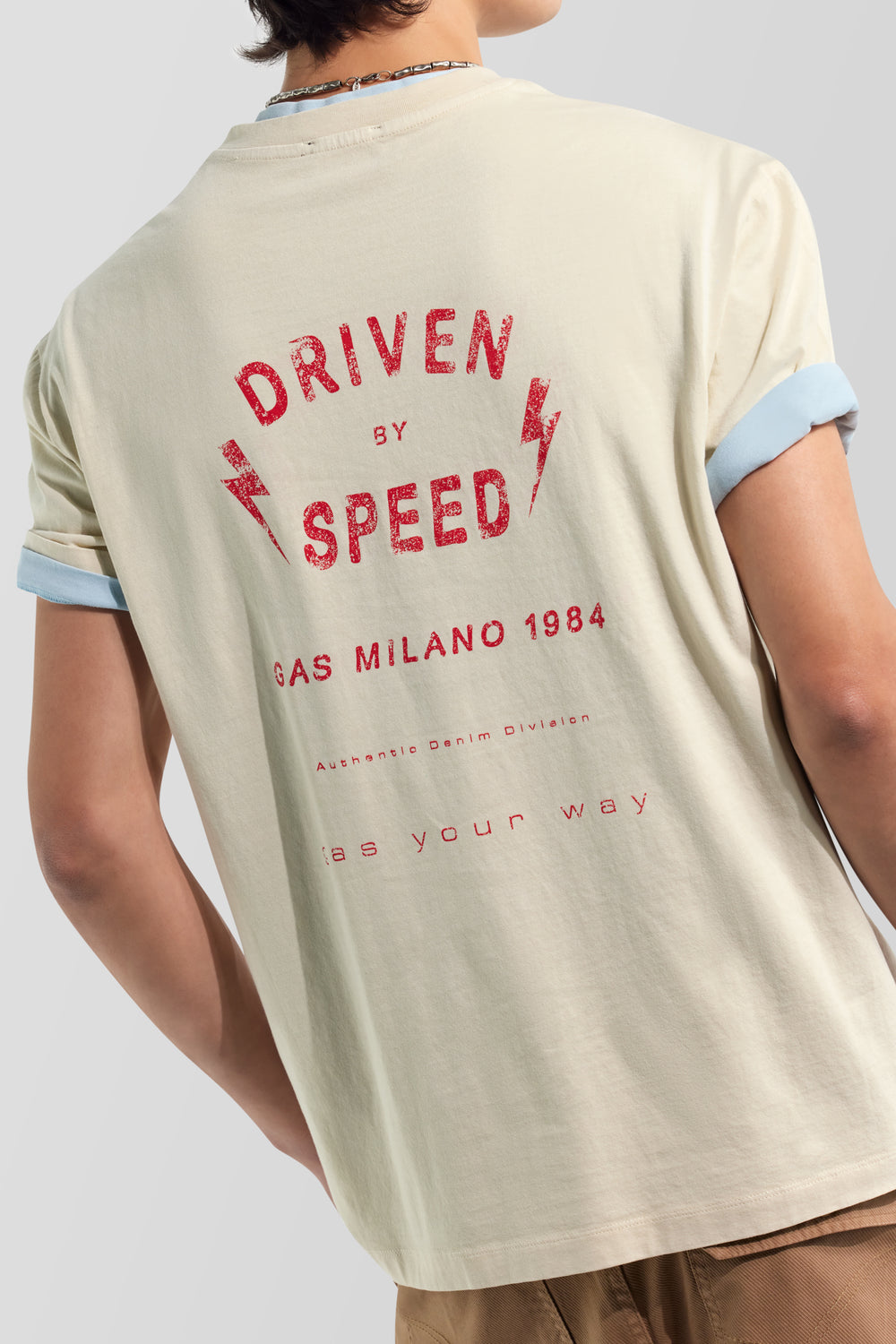 DHARIS M/C"SPEED" 3006 - T-shirt uomo regular fit bianca - secondary image