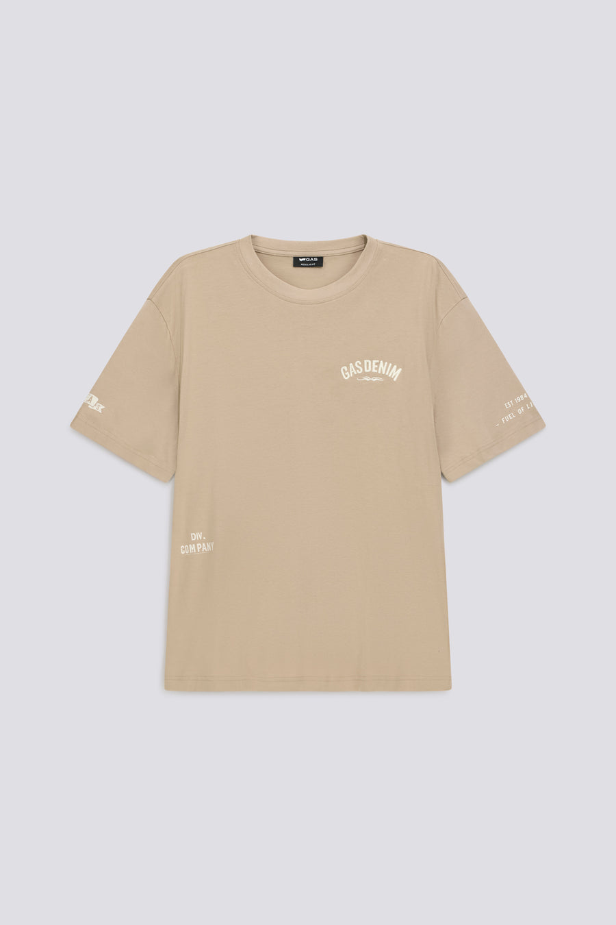 DHARIS M/C"COMPANY" 4846 - T-shirt uomo regular fit beige - main image