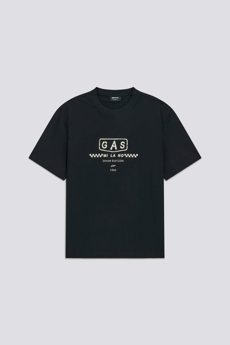 DHARIS M/C"DIVISION" 0200 - T-shirt uomo regular fit nera - main image