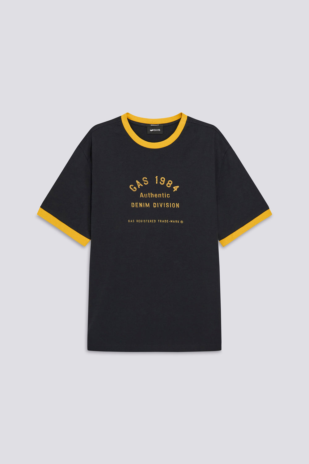 DHARIS M/C"AUTH." 0200 - T-shirt uomo regular fit nera - secondary image